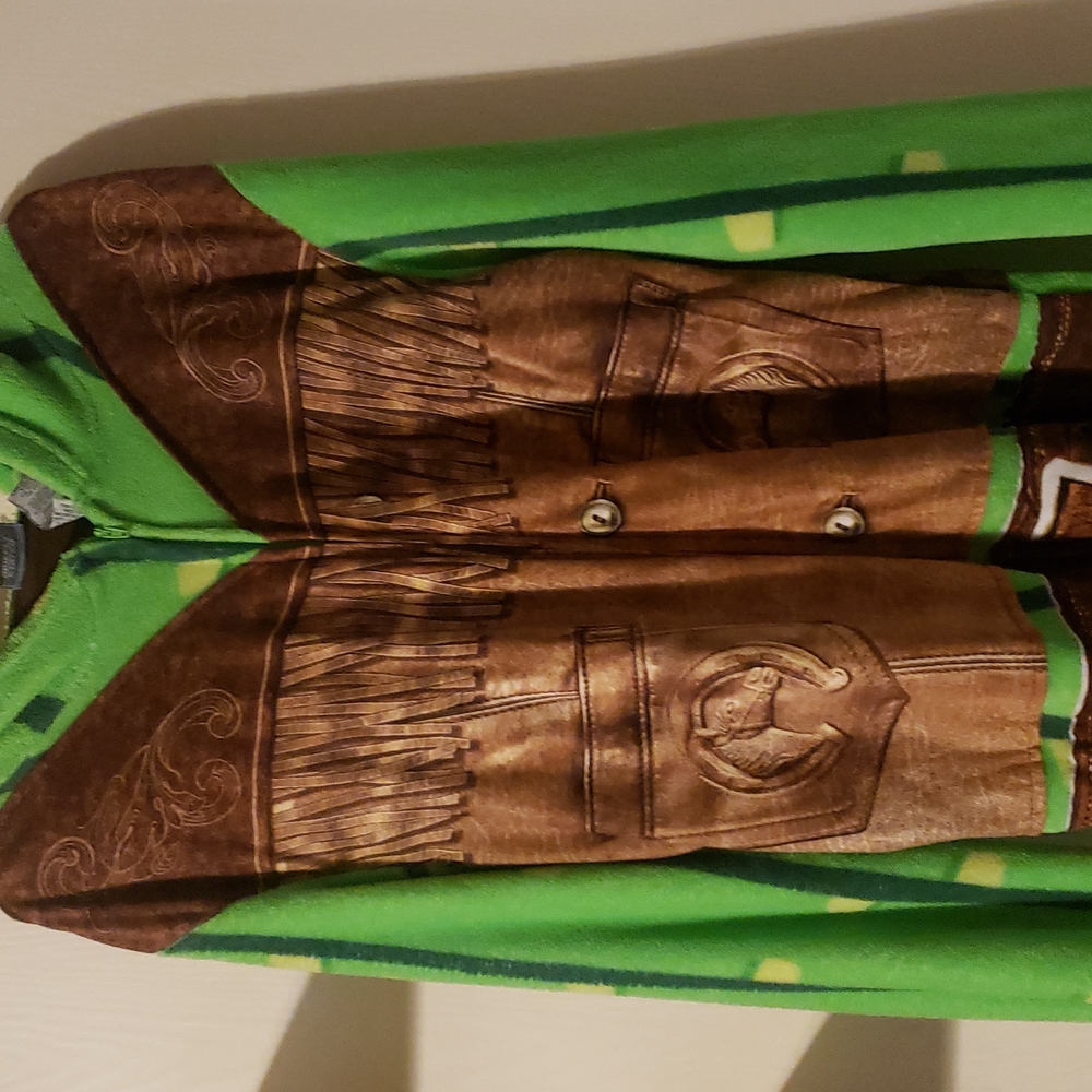 Adult Mens Cactus Cowboy Onesie